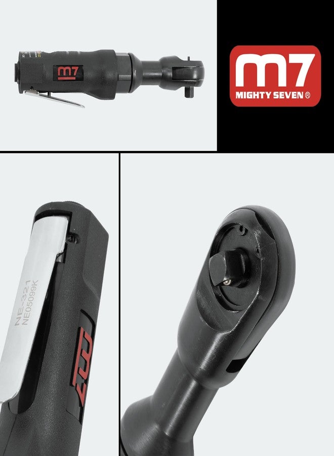 M7 NE-321 3/8-inch Pneumatic Ratchet Wrench, Compact and Lightweight 3/8 Torque Wrench for Auto Repair, Mechanic Tool with 69 ft-lb Maximum Reverse Torque, Ergonomic Air Tool with High Performance - Image 3