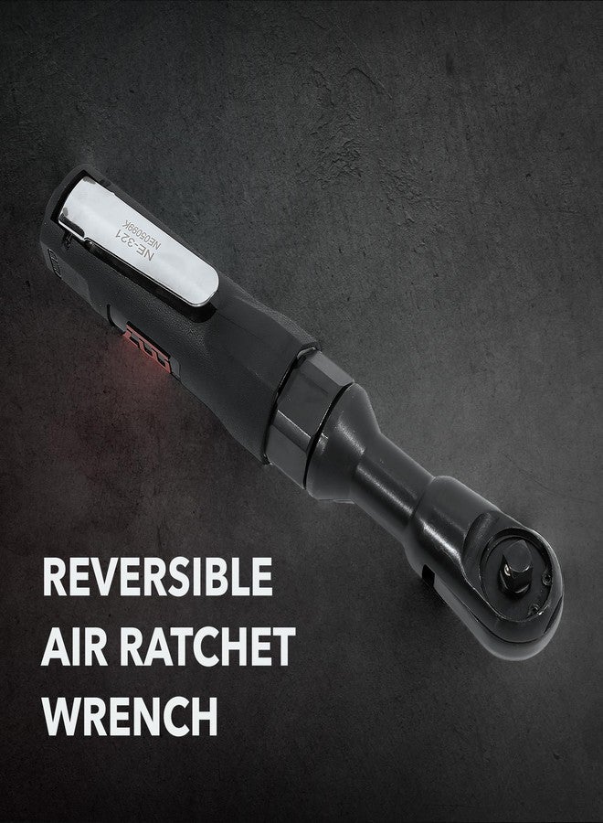 M7 NE-321 3/8-inch Pneumatic Ratchet Wrench, Compact and Lightweight 3/8 Torque Wrench for Auto Repair, Mechanic Tool with 69 ft-lb Maximum Reverse Torque, Ergonomic Air Tool with High Performance - Image 2