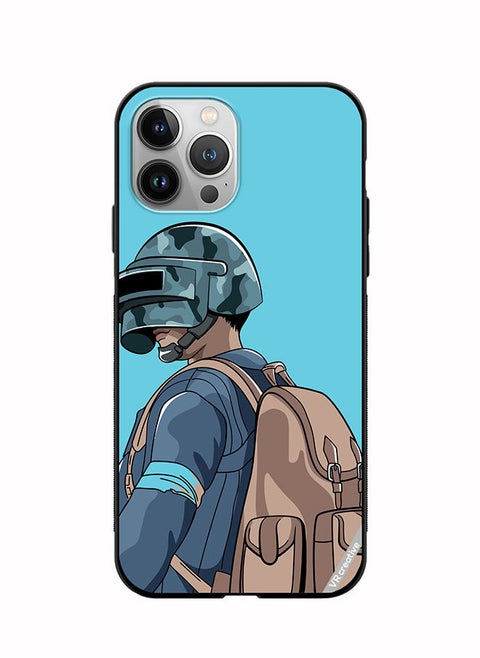 Protective Case Cover For Apple iPhone 11 Pro Max Helmet And In Military Uniform Design Multicolour