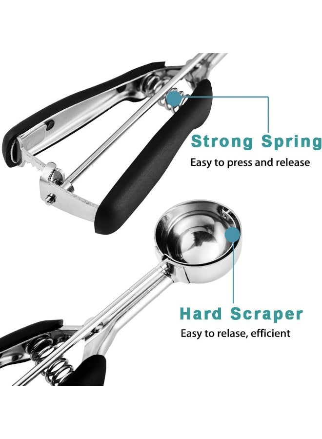 Homure H Cookie Scoop Set - Include 1 Tbsp/ 2 Tbsp/ 3Tbsp - 3 Pieces Cookie Scoops For Baking - Cookie Dough Scoop - Made Of 18/9 Stainless Steel  - Image 5