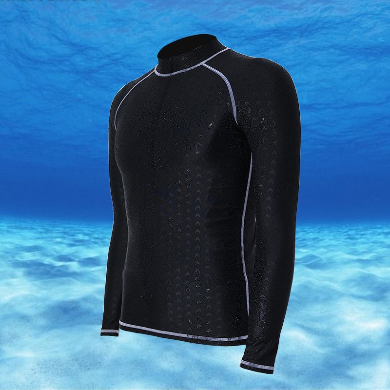 Generic Banfi Waterproof Quick-Dry Mens Sun Protection Shirt Black gray line