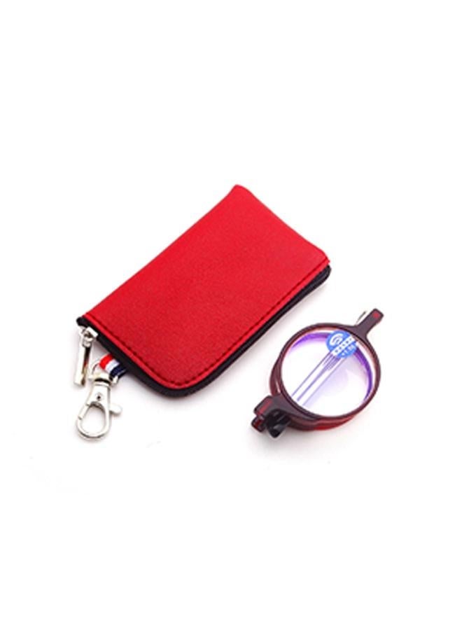 نيبمينينت New Anti-blue Light Antenna Folding Retro Reading Glasses Keychain Hd Spot 