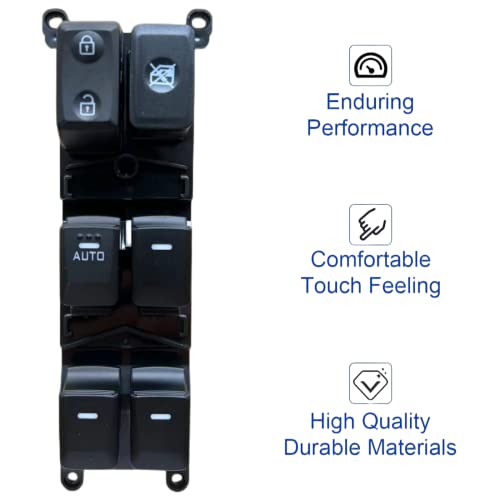 MOJTBE Power Window Master Switch Compatible with Kia Rio 2012 2013 2014 2015 Replace OE# 93570-1W155 Front Left Driver Side - Image 4