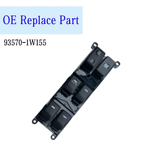 MOJTBE Power Window Master Switch Compatible with Kia Rio 2012 2013 2014 2015 Replace OE# 93570-1W155 Front Left Driver Side - Image 5