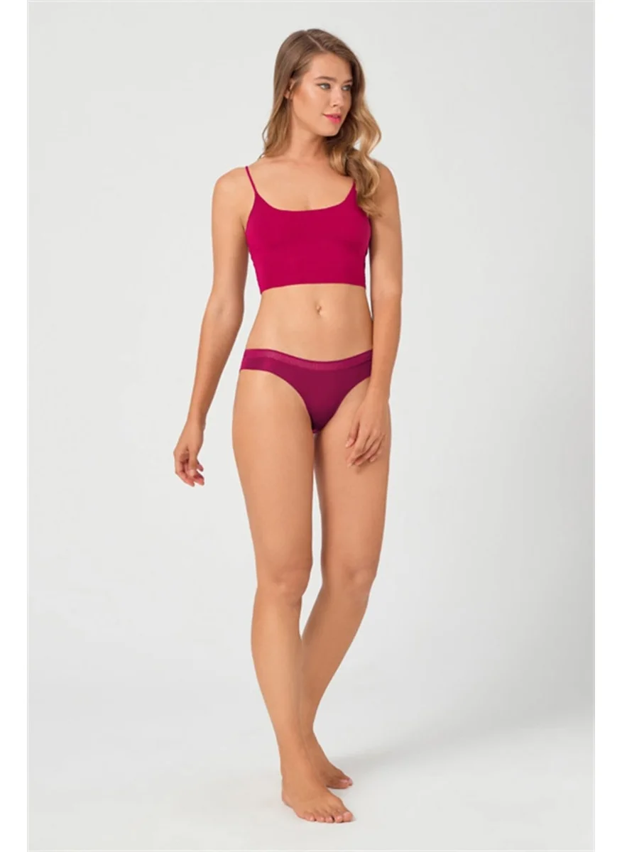 COTTONHILL Mesh Elastic Laser Cut Bikini Panties 3 Pack
