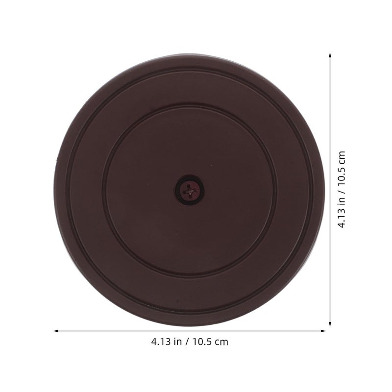 Red Resin Flower Vase Display Stand Pedestal Base 10cm Modern Home Decor for Plants and Fish Bowls - Image 3
