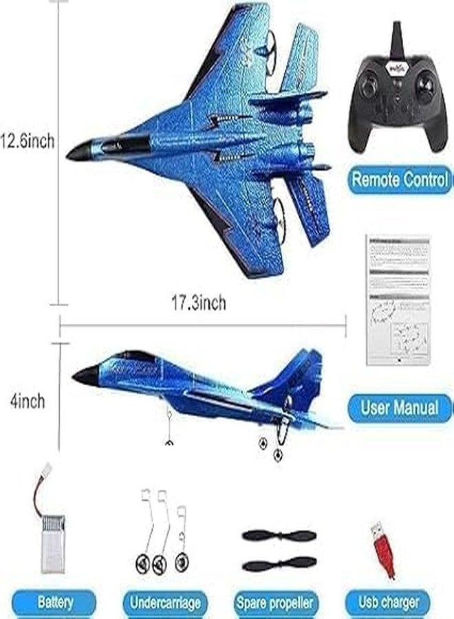 Mossio Rc Airplanes, Remote Control Airplanes Glider 2.4 GHZ, Easy to Fly Remote Control Fighter, Epp Foam Rc Aircraft with Automatic Balance Gyro for Kids/Adult Kids(Multicolor) - Image 2