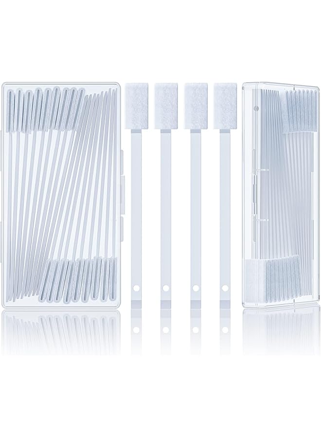 PROMASS 40Pcs Disposable Crevice Cleaning Brushes for Small Spaces, Detail Gaps Scrub Cleaner Brush Set for Toilet Bowl Corner, Household Cleaning Tool Supplies for Window Track, Door Grooves, Vent Fan - Image 1