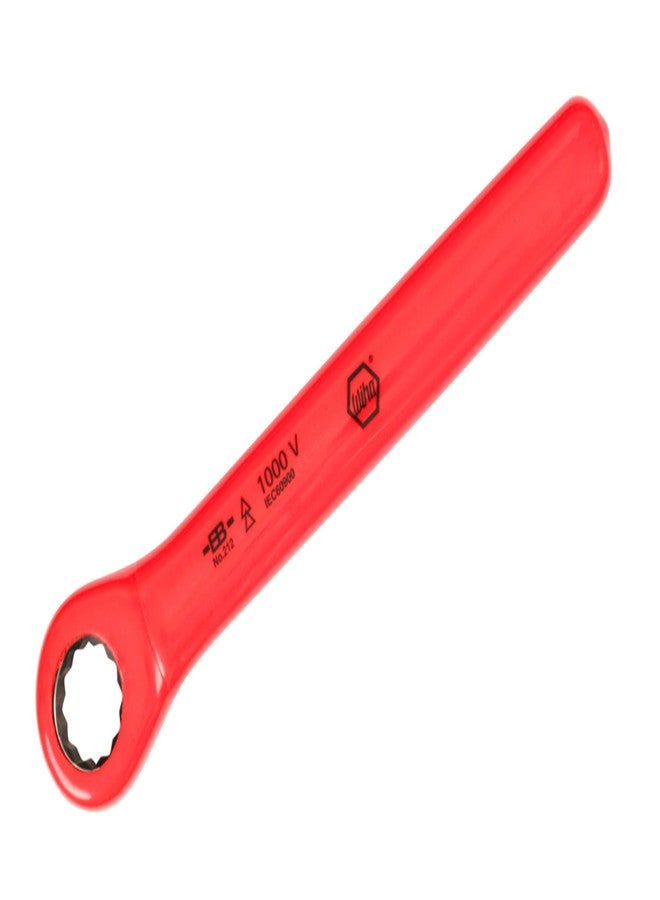 Wiha 21210 Ratchet Wrench with Insulated Handle, Metric, 10mm, Red - Image 2