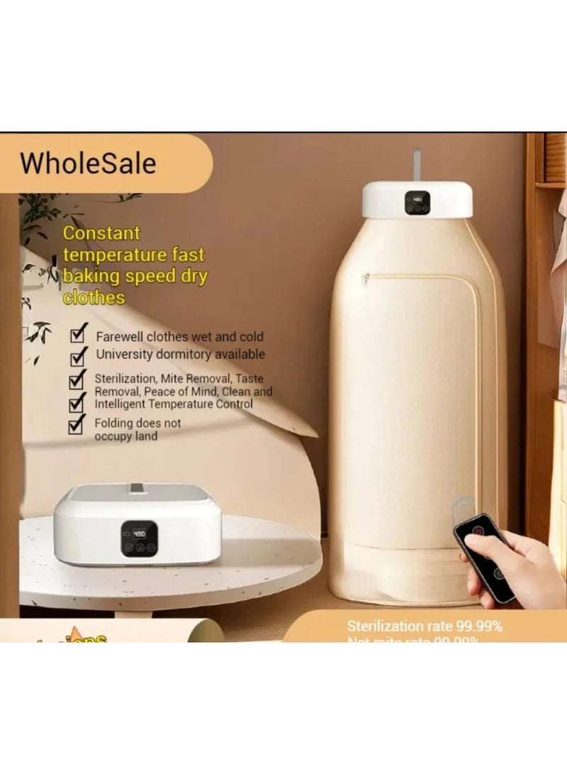 Portable Clothes Dryer, 600W, UV Sterilization, Germ-Killing, 30-Minute Quick Drying, 10kg Capacity - Image 3