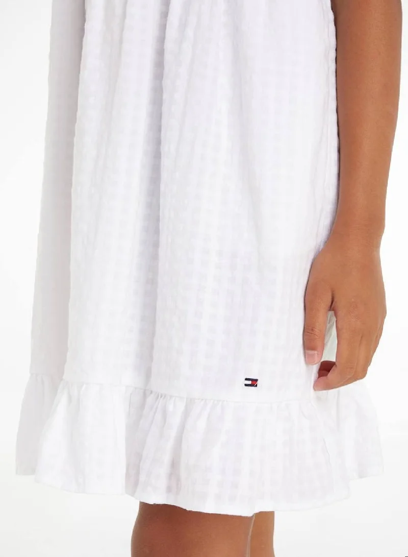 TOMMY HILFIGER Ruffled White Dress