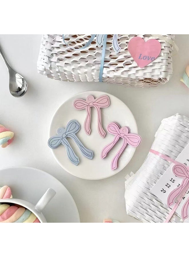 50 Pink Bow Mini Thank You Cards, Small Bow Name Cards, Thank You Notes for Shops and Restaurants, Tags for Gift Packaging and Decoration - Image 5