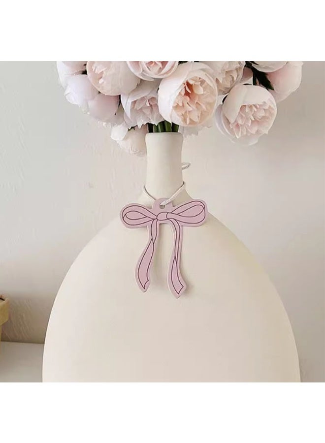 50 Pink Bow Mini Thank You Cards, Small Bow Name Cards, Thank You Notes for Shops and Restaurants, Tags for Gift Packaging and Decoration - Image 4