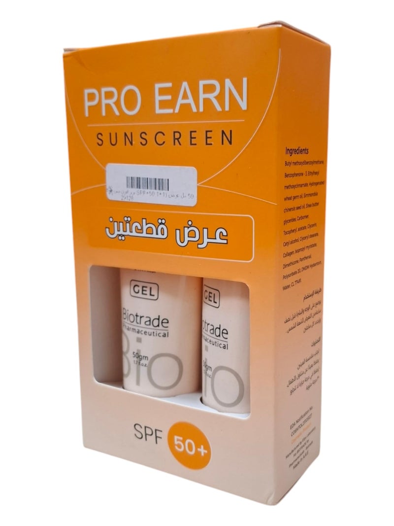 PRO IRN SUNBLOCK SPF+50 DRY TOUCH GEL OIL SKIN 50ML (1+1) offer