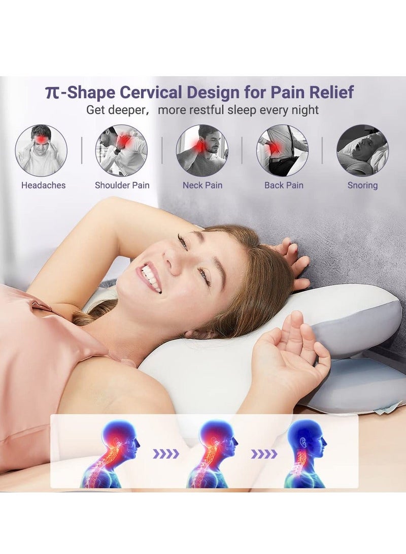 Cervical Pillow for Neck Pain Relief, Odorless Memory Foam Pillow with Cooling Cover - Image 4