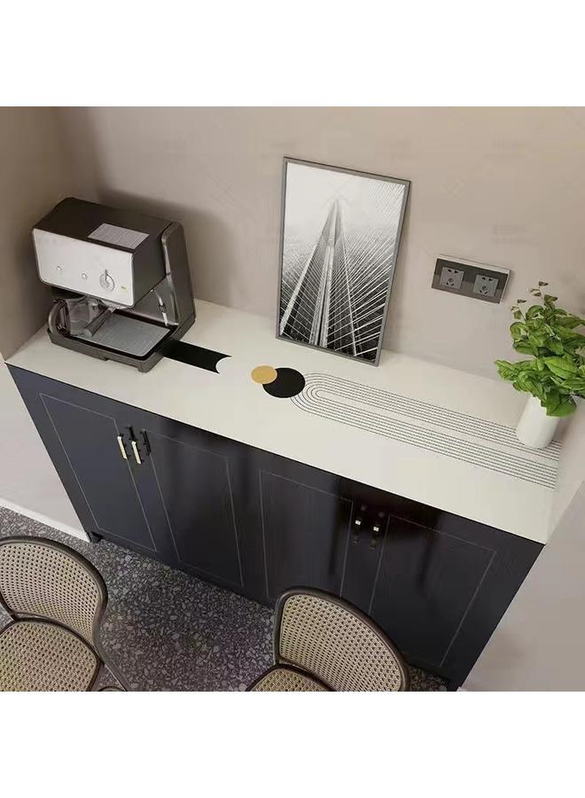 Bluejw Advanced Sense TV Cabinet Tablecloth Hallway Shoe Cabinet Dust-proof Mat Rubbing Anti-fouling Leather Sideboard Coffee Table Long Table Mat - Image 1