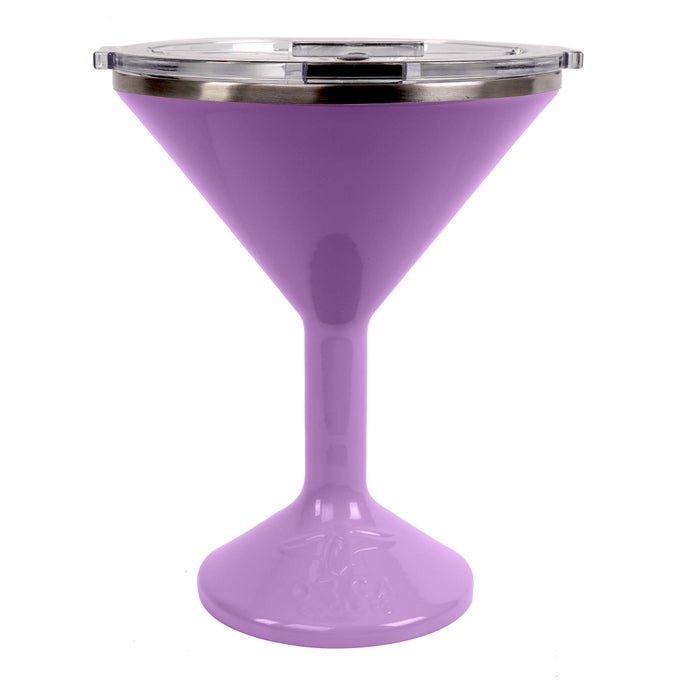 TINI 13OZ STAINLESS STEEL MARTINI GLASS TEMPERATURE INSULATED TUMBLER FOR EVERY OUTDOOR PICNIC POOLSIDE BEACH PATIO PARTY LILAC