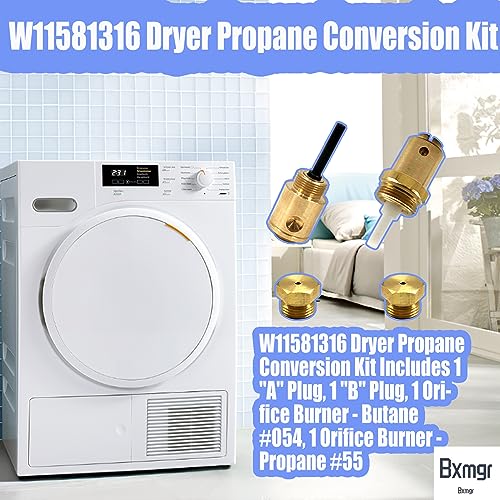Bxmgr W11581316 Dryer Propane Conversion Kit For 29-Inch Dryers, Compatible With Whirlpool, Armada, Maytag, Kenmore 22000 BTU/Hr Liquid Propane Conversion Dryers 29 Inches,1 LP Kit - Image 4