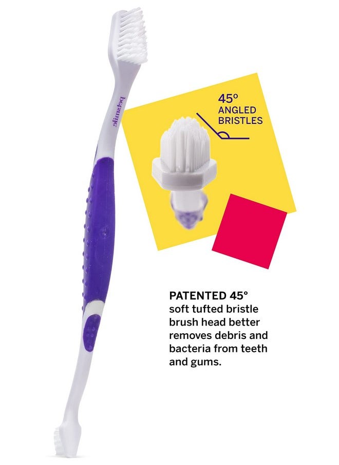 petsmile - petsmile Professional Pet Toothbrush - Patented 45° Cat & Dog Toothbrush for Small & Large Animals - Pet Accessories for Dental Care - VOHC Approved Dog Teeth Cleaning - Dog Toothpaste Not Included - Image 1