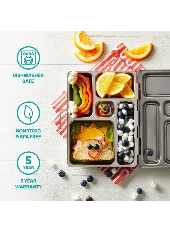 PlanetBox Rover Stainless Steel Bento Lunch Box with 5 Compartments, Sharks Carry Bag and Magnets - Image 5