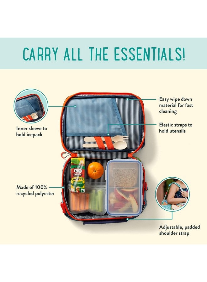 PlanetBox Rover Stainless Steel Bento Lunch Box with 5 Compartments, Sharks Carry Bag and Magnets - Image 4