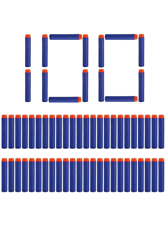 Mumoo Bear 7.2Cm Refill Foam Bullet Darts For N Strike Elite Series Blasters Kid Toy Gun (100Pcs Blue) - Image 1