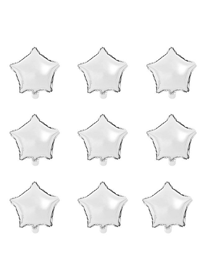 MOWO Star Shaped Balloon 10" Silver Foil Balloon Mylar Balloon Pack Of 50 - Image 5