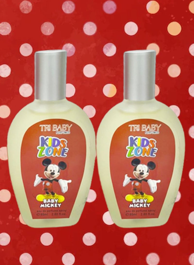 تي أر آي 2 قطع عطر بيبي ميكي للأطفال 85 مل EDP - Image 1