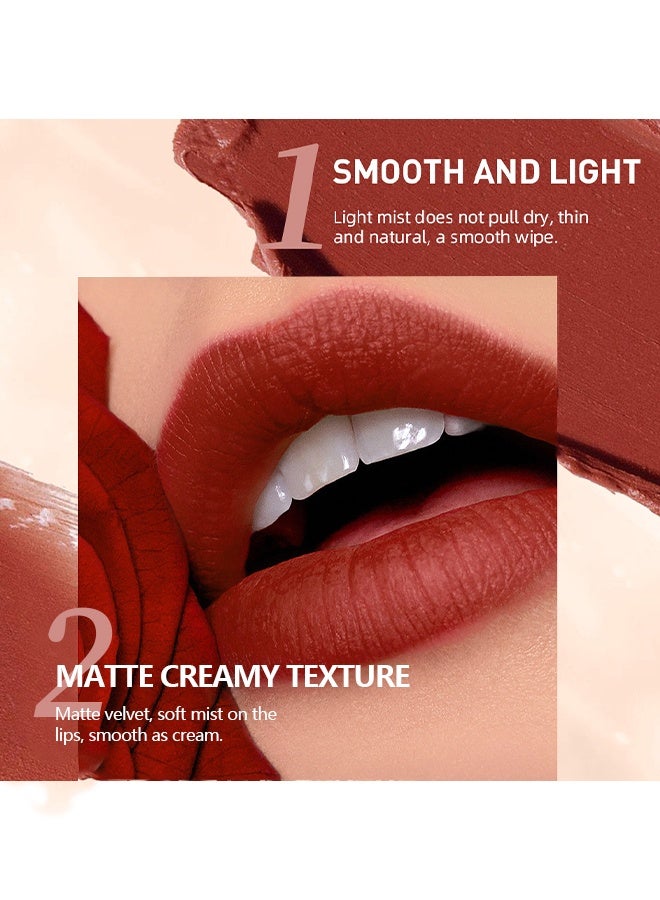 كيو آي بست 1 1 مجموعة شفاه ، مجموعة محدد الشفاه أحمر الشفاه غير لامع غير ملون غير تلطيخ طويل الأمد مقاوم للماء عارية اللون بطانة الشفاه ماكياج المرحلة - # 03 - Image 5