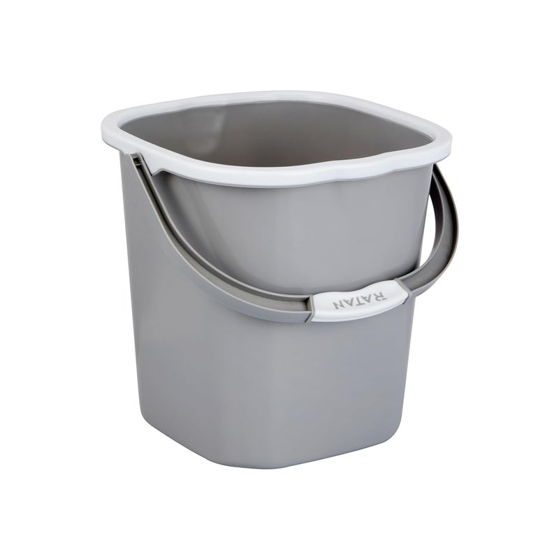 RATAN PLASTICWARE Premia Bucket 18L X 1 Diaso GreyLight Weight and Easy to CarryPerfect for Use in Bathrooms Kitchen Wet Utility Areas - Image 5