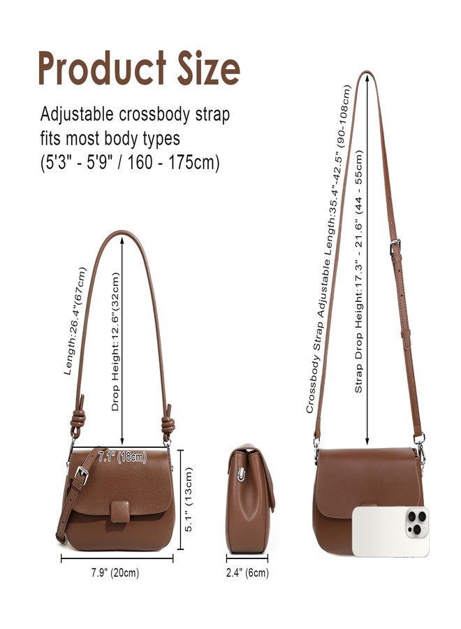 MoreFarther Crossbody Bags for Women, Genuine Leather Shoulder Bags with 2 Removable Adjustable Straps, Black - Image 5