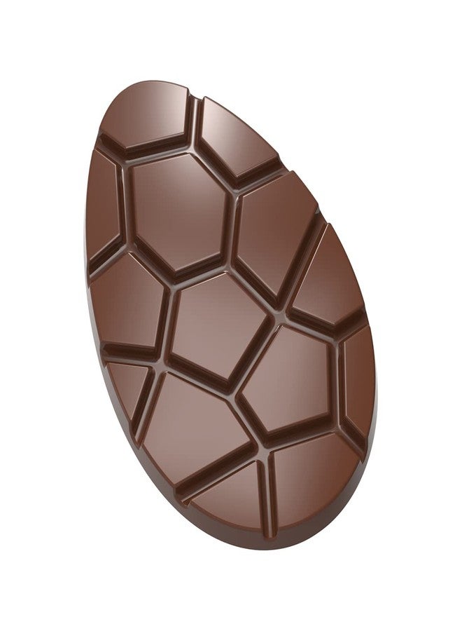 Chocolate World CW12028 Polycarbonate Candy Mold with 2 Easter-Egg-Tablet Cavities, Each 92mm x 140mm x 10mm High - Image 2