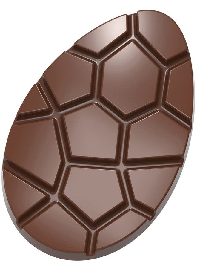 Chocolate World CW12028 Polycarbonate Candy Mold with 2 Easter-Egg-Tablet Cavities, Each 92mm x 140mm x 10mm High - Image 1