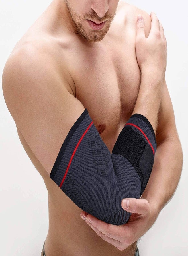 serveuttam Fitness Elbow Brace Compression Support Sleeve For Arthritis, Tendinitis, Tennis, Weightlifting, Golf Elbow Treatment Workout-Reduce Joint Pain Supportive Strap, Gel Pad Men, Women - Image 1