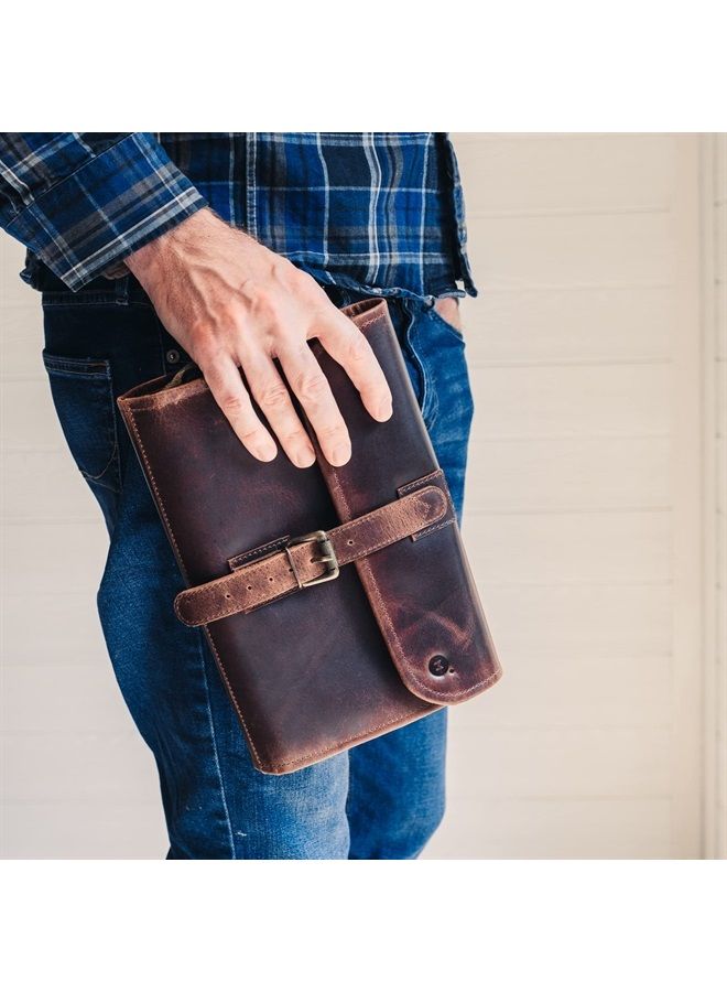 Moonster Hanging Toiletry Bag for Men & Women, Leather Toiletry Bag for Men, Mens Toiletry Bags for Traveling, Hanging Travel Toiletry Bag, Mens Travel Bag Toiletry, Dopp Kit Shower Bags for Men - Image 5