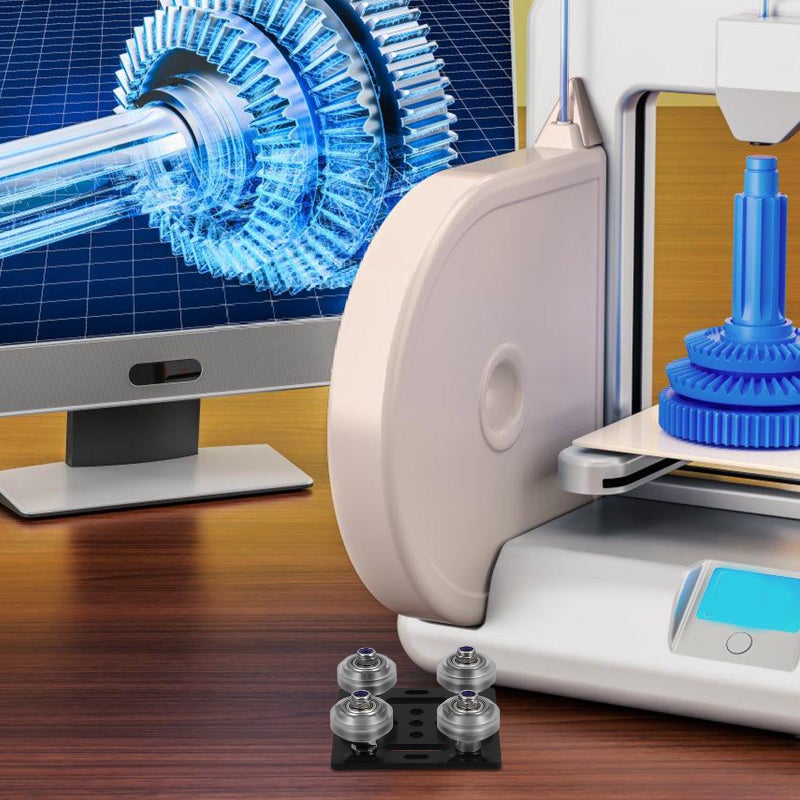 V Wheel Plate Aluminum Profile Wheel 3D Printers Part Easy to Install and Smooth Gantry Plate Compatible for 2020 Series Aluminum Profiles - Image 3