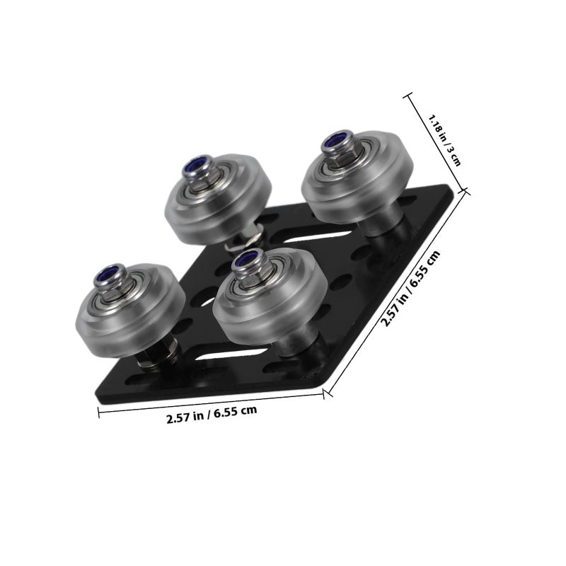 V Wheel Plate Aluminum Profile Wheel 3D Printers Part Easy to Install and Smooth Gantry Plate Compatible for 2020 Series Aluminum Profiles - Image 2