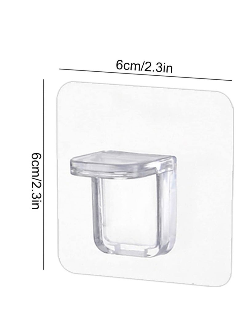 Punch Free Shelf Support Peg, 30 Pcs Self Adhesive Shelves Clips for Kitchen Cabinet, Book Shelves, Strong Partition Holders Pin, Strong Partition Pin for Closet, Brackets Clapboard Layer  - Image 3