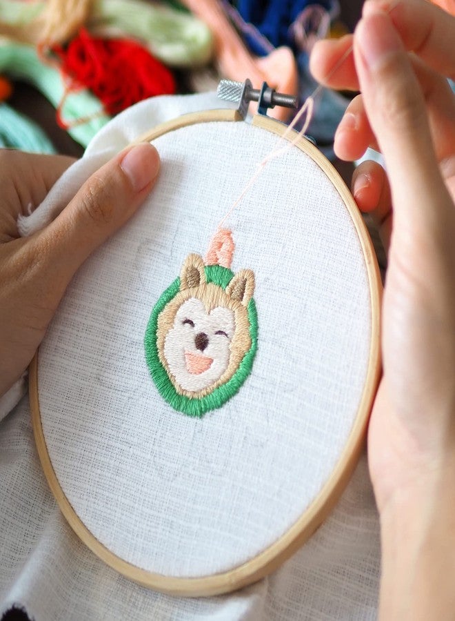 Pllieay 12 Pieces 5 Inch Embroidery Hoops Bamboo Circle Cross Stitch Hoop Ring for Embroidery, Art Craft Handy Sewing and Christmas Decoration - Image 5