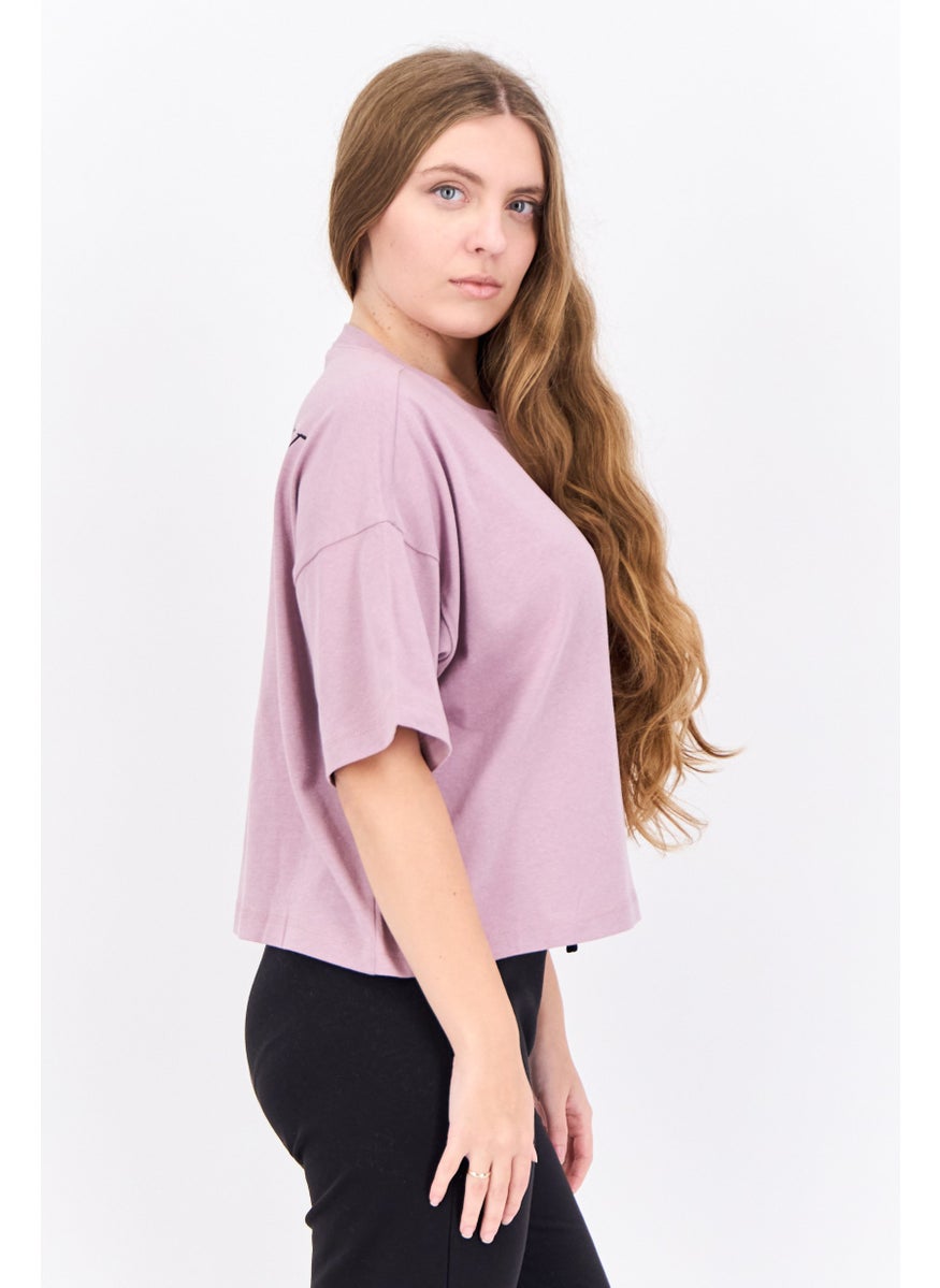 Champion Women Custom Fit Short Sleeve Outdoor T-Shirt, Mauve  - Image 2