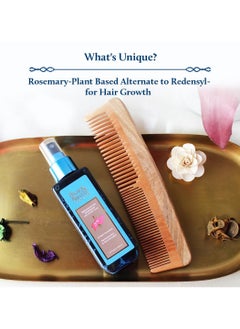 Blue Nectar Advanced Plant-Based Rosemary Hair Growth Serum Natural Alternative for Redensyl Intensive Ayurvedic Serum for Women and Men with Bhringraj 8 Herbs 100 ml  - Image 2