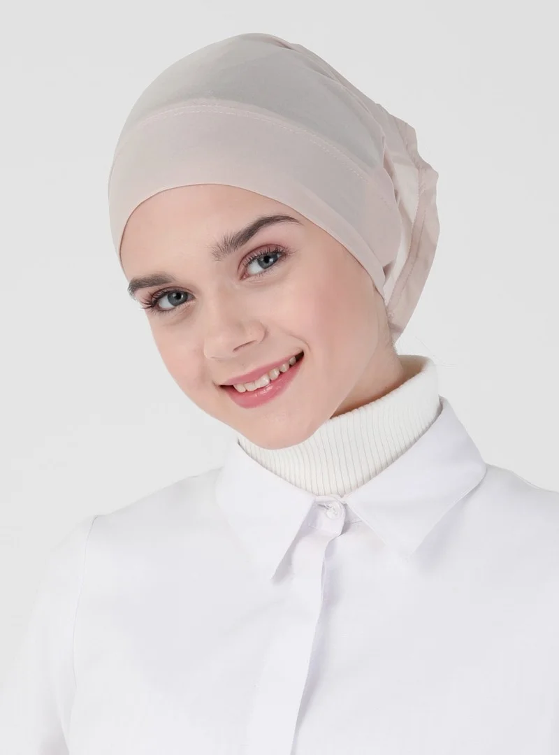 إيكاردين Breathable Fabric Practical Tube Bonnet - 10 Light Mink -