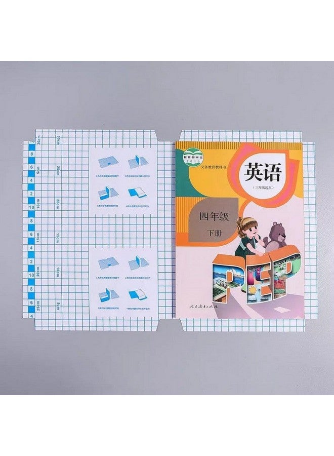 DIVUE 30pcs Book Covers Waterproof Plastic Clear Paper Sticker Book Cover Film for Textbooks Hardcover Protective Thick Sticky Transparent Cover for Students School Office Self-Adhesive A4 Book Cover - Image 5