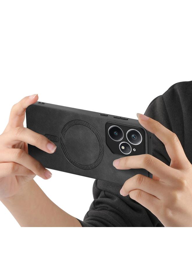 S-TOP Case For Realme Neo7 Retro MagSafe Magnetic PU Back Cover Phone Case - Image 3