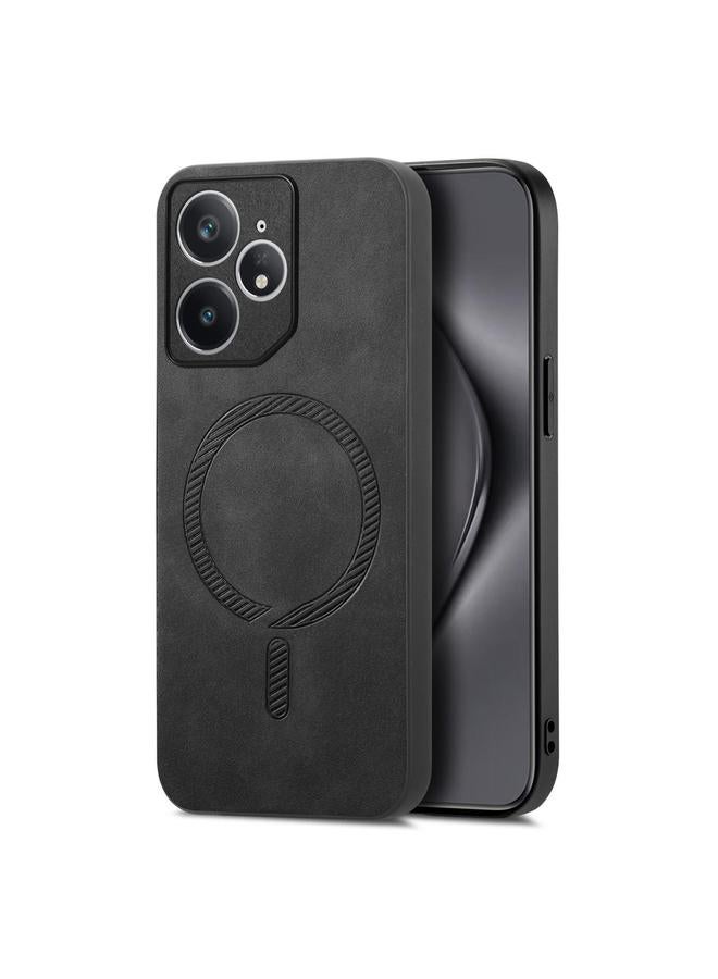 S-TOP Case For Realme Neo7 Retro MagSafe Magnetic PU Back Cover Phone Case - Image 1