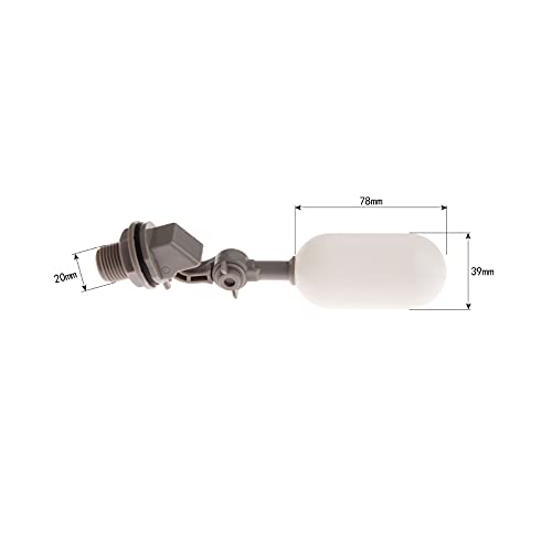 Hicello 1/2" Float Ball Valve Automatic Fill Feed Humidifier Tank Pond Shut Off with Adjustable Arm for Ponds, Livestock Water Trough - Image 3
