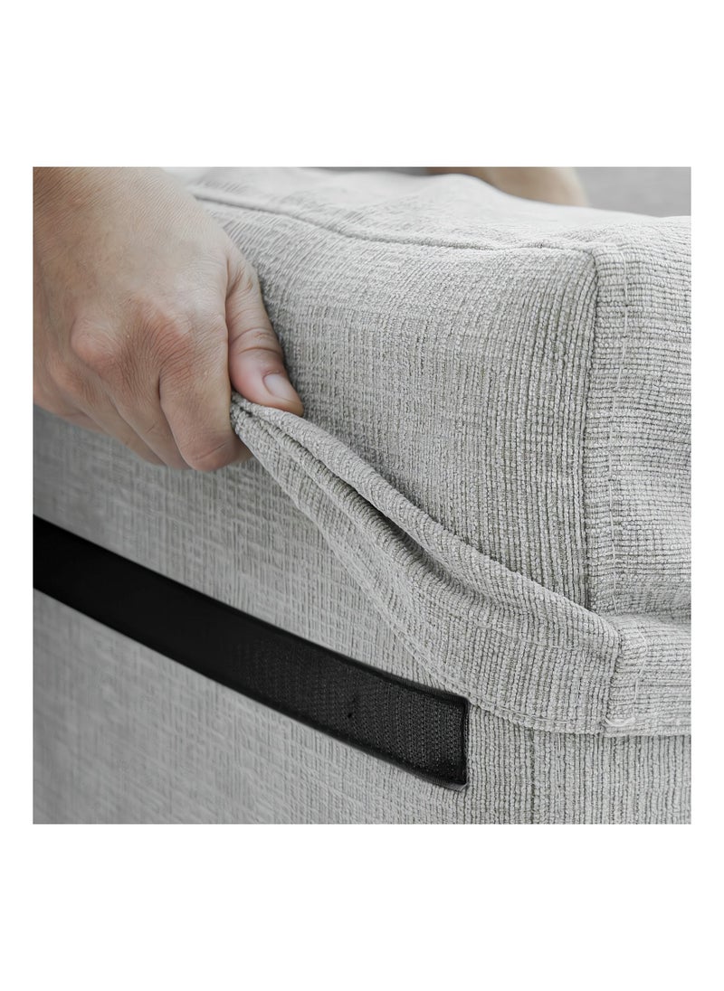 Double Sided Sticky, 32Pcs Heavy Duty Hook and Loop Tape Strips with Adhesive Sticky Back, Strength Fasten Interlocking, for Home Office - Image 5