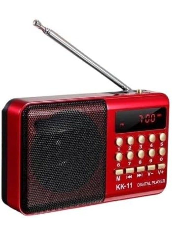 جهاز راديو محمول بتصميم كلاسيكي كاشف للموجات وصوت نقي عالي الجودة - Image 1