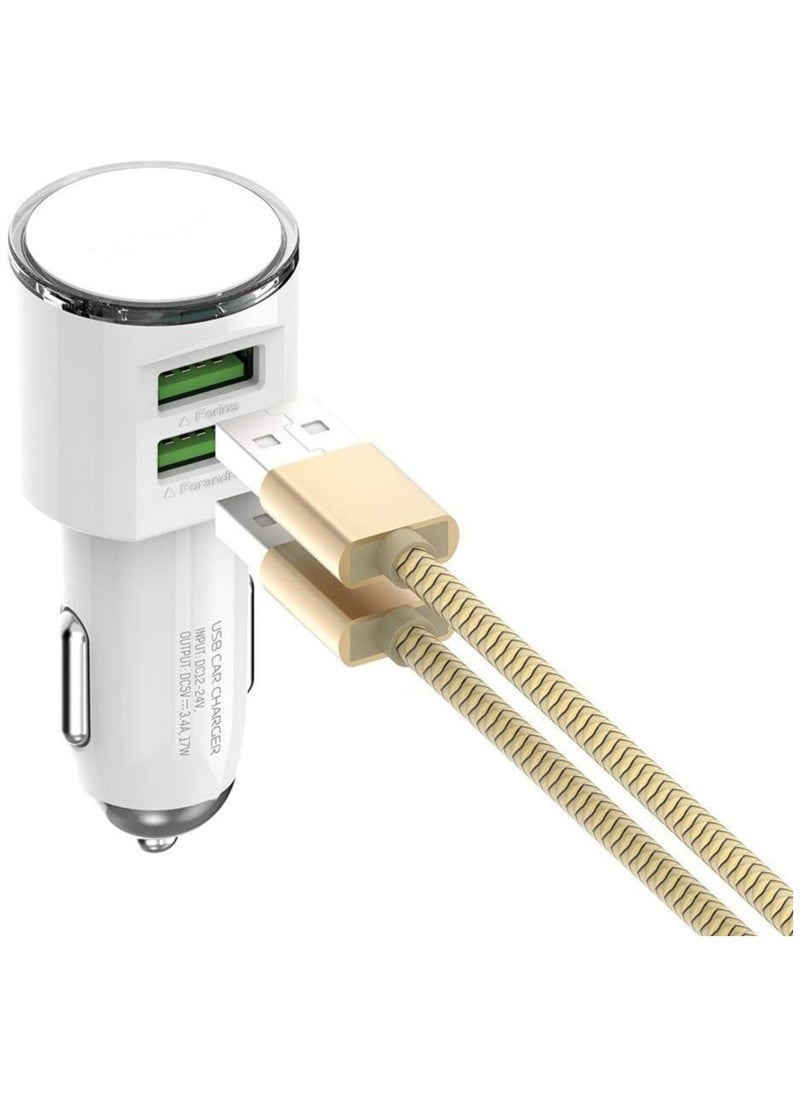 LDNIO LDNIO DL-C29 Fast Charging Adapter Expert Dual USB Port 3.4A Output Lightning 5 Volt - White  - Image 3