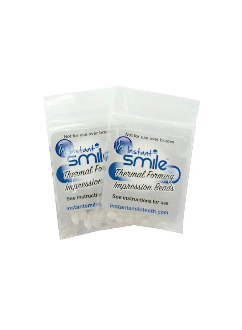 Instant Smile Billy Bob Replacement Thermal Adhesive Fitting Beads for Fake Teeth Package of 2 - Image 2